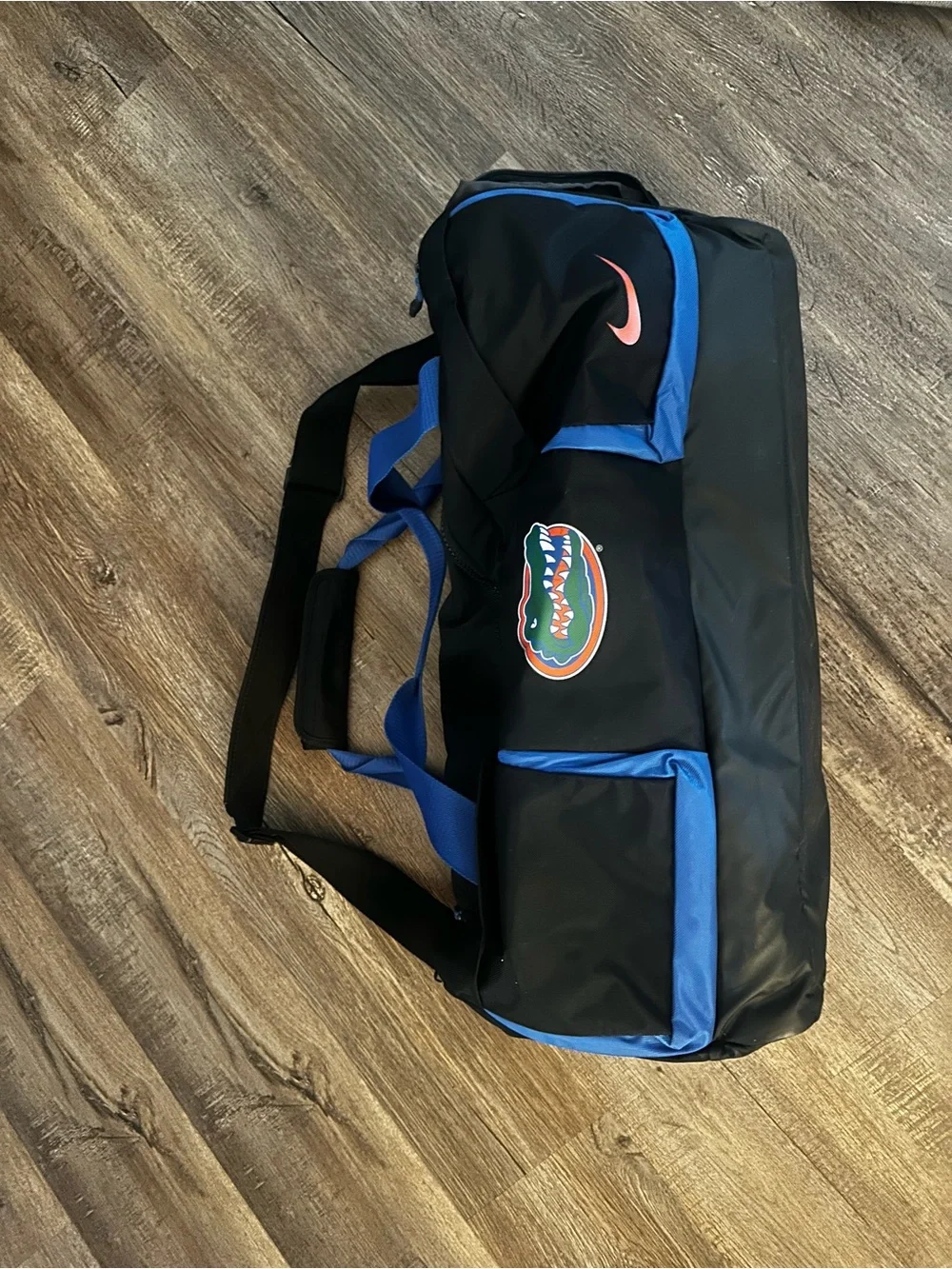 Florida Gators Logo Black and Blue Duffle Bag